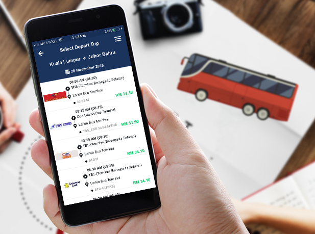 Online Bus Ticket is now easier from your iphone and 